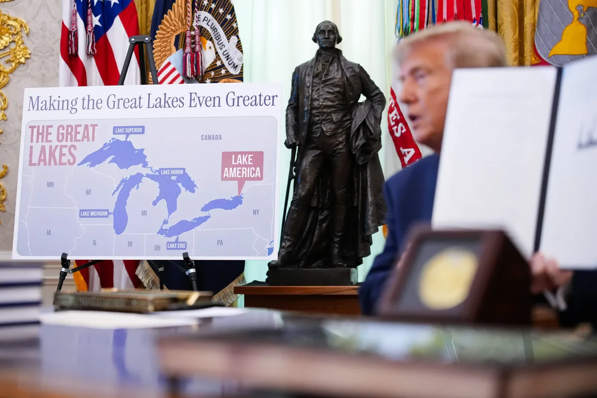 Trump signs executive order to rename Lake Ontario as Lake America