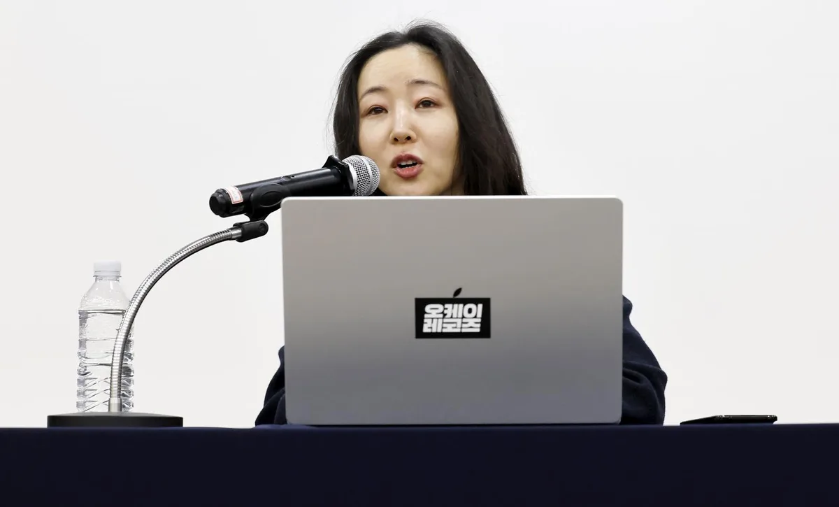“아일릿이 뉴진스 표절” 주장 민희진, 명예훼손·업무방해 혐의 송치