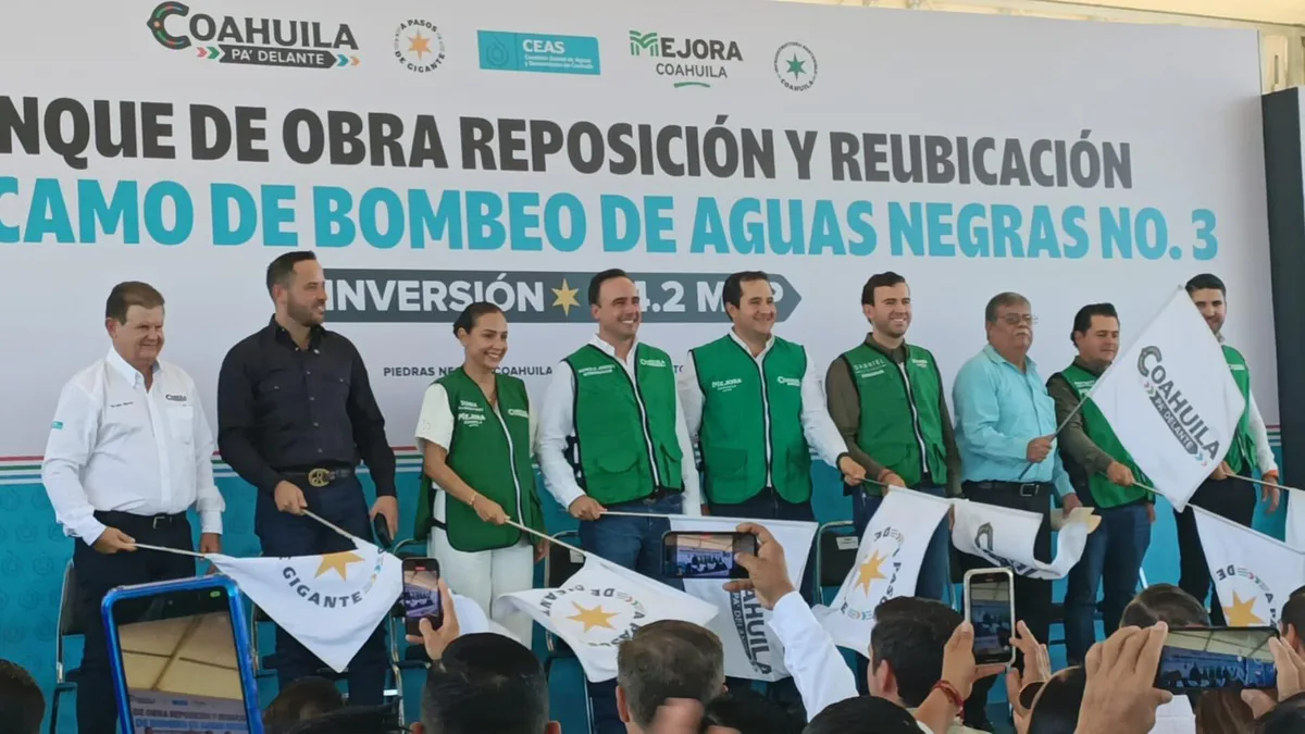 Anuncia Manolo Jiménez inversión de 114 mdp en obras hidráulicas en Piedras Negras