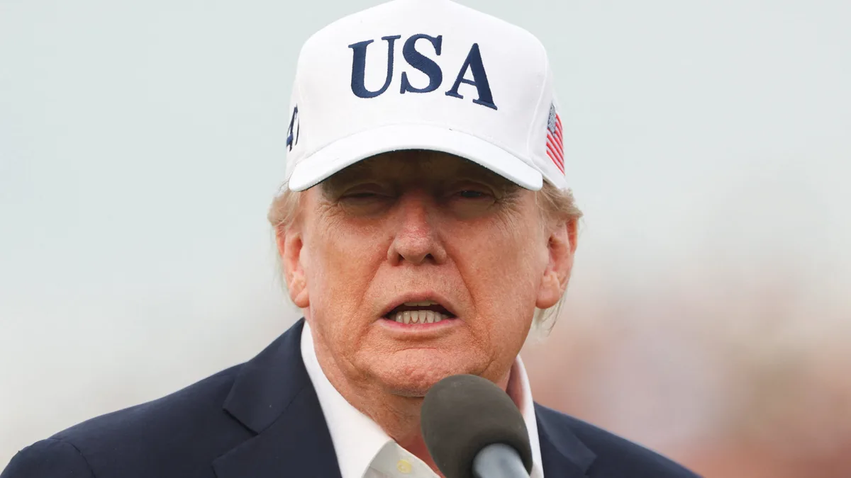 Donald Trump, 80, Shows Off Makeup-Caked Hands at Irish Golf Tournament
