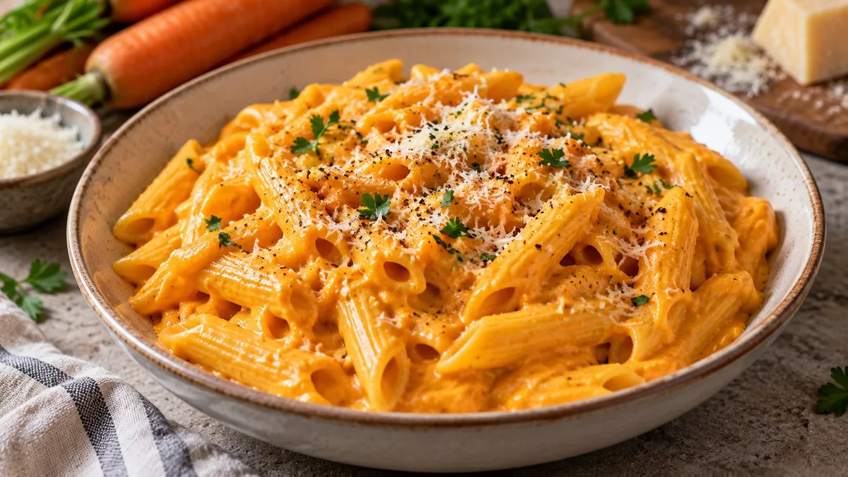 Cómo hacer pasta con salsa de zanahoria en 30 minutos: la receta cremosa y económica para cualquier día