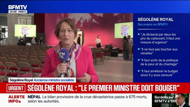 "La France a besoin d'être apaisée", assure Ségolène Royal, candidate à la primaire du Parti socialiste