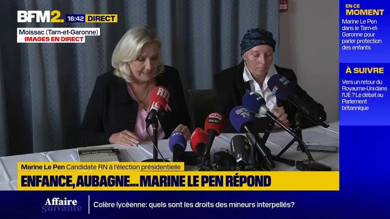 Présidentielle 2027: Marine Le Pen veut créer un ministère de la Protection de l'enfance