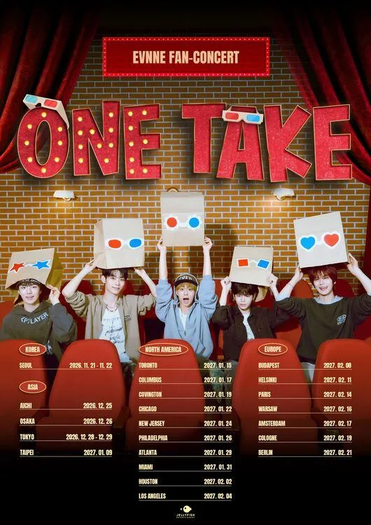 이븐(EVNNE), 11월 서울 팬콘서트 'ONE TAKE' 개최 확정…10월 컴백 이어 '열일'