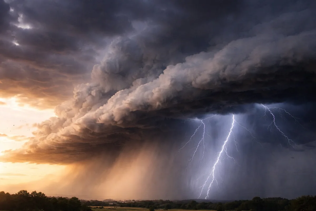 Semana começa com chegada de nova frente fria e chuva forte