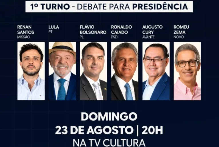 TV Cultura transmite debate entre candidatos à presidência da República neste domingo (23)