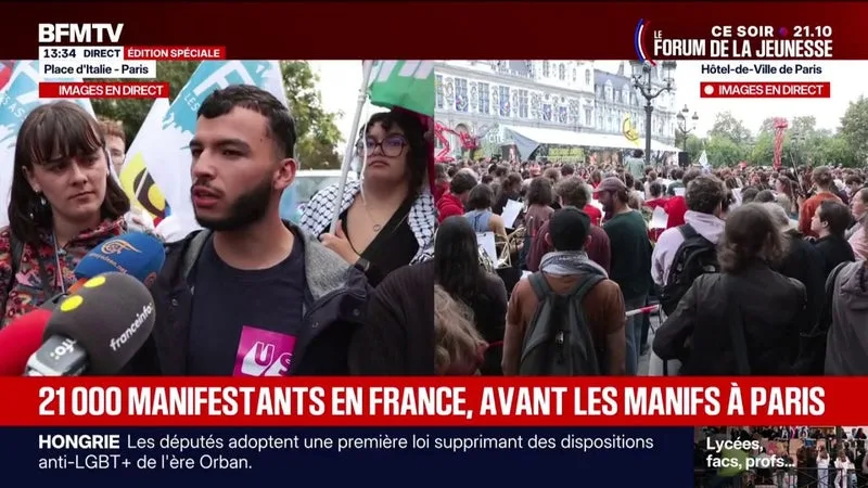 Mobilisation lycéenne: "Nous ne lâcherons rien et nous ne braderons rien", affirme Ryad Rani, président de l'Union syndicale lycéenne