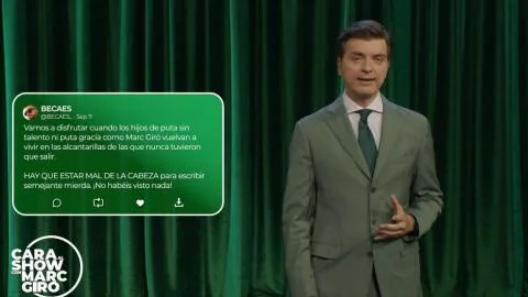 Marc Giró muestra en directo la denuncia que ha interpuesto a sus acosadores : "Te mataré a ti y a cada uno del Gobierno"