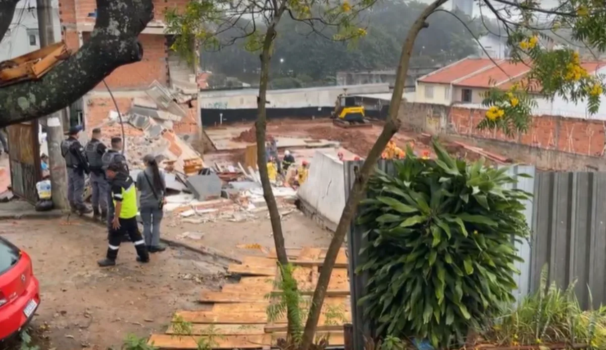 Prédio desaba em São Bernardo do Campo e deixa feridos