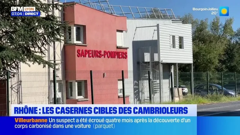Les casernes de pompiers encore les cibles de cambriolage dans le Rhône