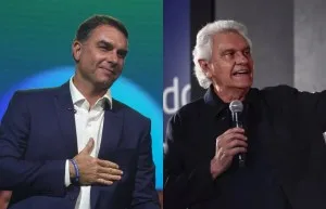 Flávio lidera interações nas redes sobre segurança, e Caiado, número de posts