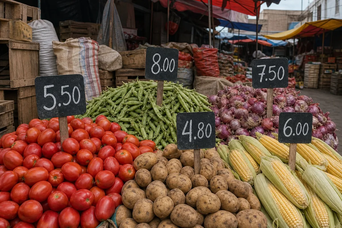 Los alimentos básicos subieron hasta 123% en un mes en Perú: El Niño presiona los precios de tomates, papas y choclos en los mercados