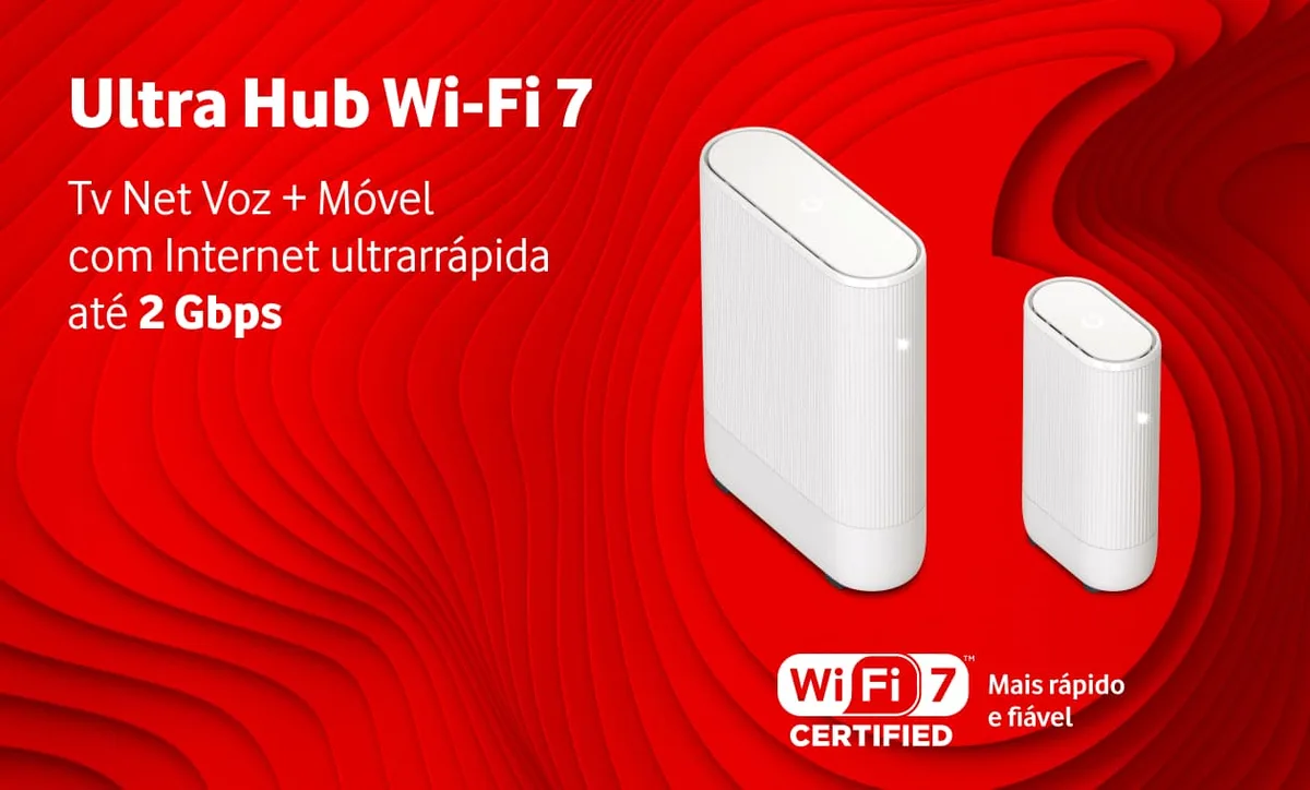 Vodafone lança novo router Ultra Hub Wi-Fi 7