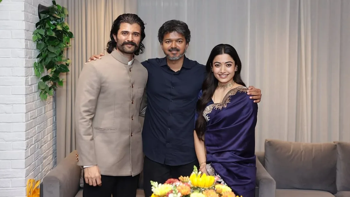 Rashmika Mandanna, Vijay Deverakonda Meet Tamil Nadu Chief Minister Vijay Ahead Of Ranabaali Release