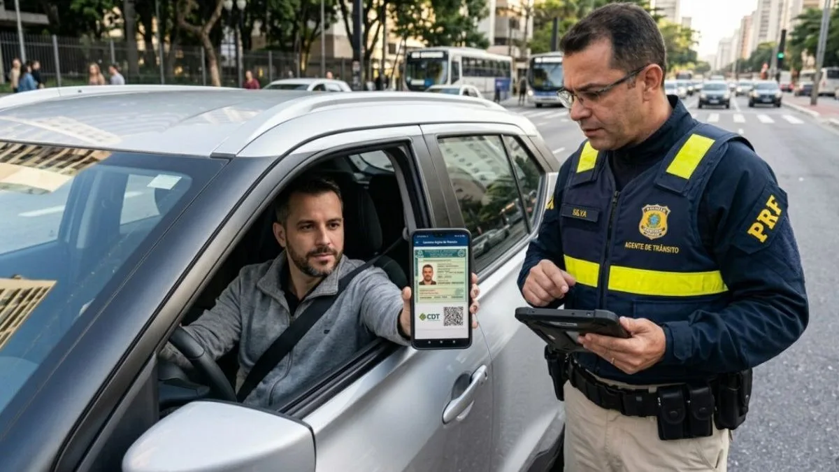 Agente pode recusar a CNH Digital? O que diz a lei quando você está sem a carteira física