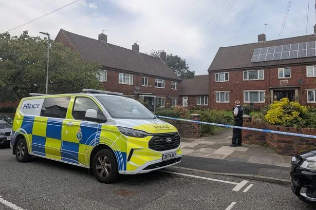 Two men 'armed with machete' seen in Merseyside town before man stabbed in flat