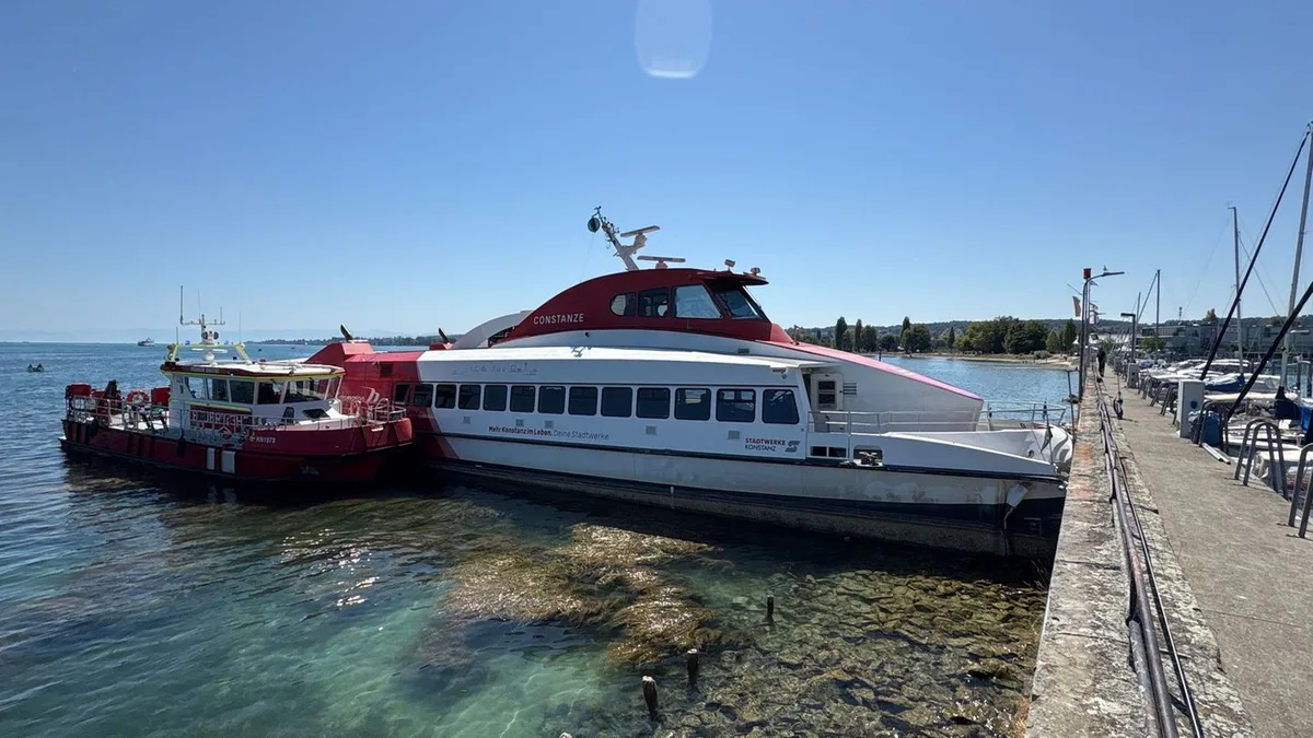 Im gewohnten Stundentakt: Katamaran fährt wieder stündlich nach Havarie am Bodensee