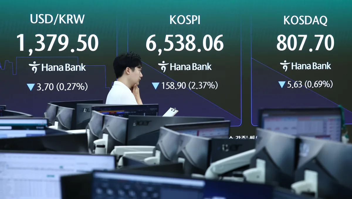 낙폭 줄인 코스피, 6550선 회복…외국인 2조원 순매도