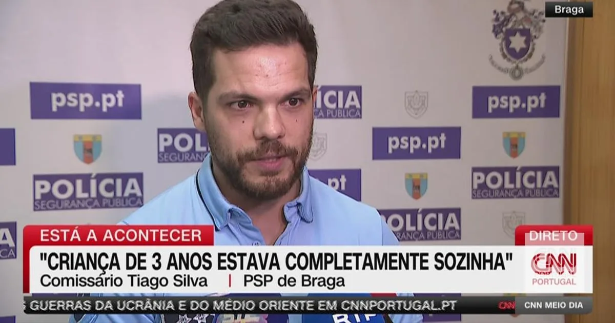 "Sozinha, desorientada e assustada": o relato sobre a criança que foi encontrada sozinha em plena madrugada em Braga