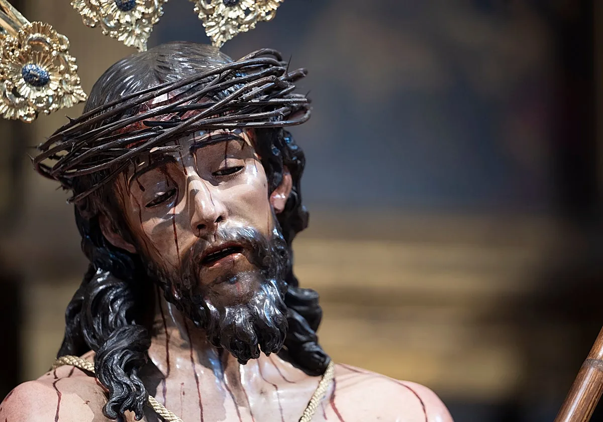 El Cristo de la Coronación de Espinas del Valle recupera todo su esplendor