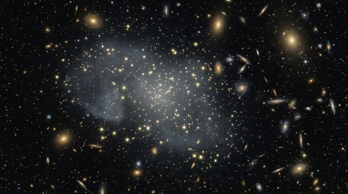 A galáxia fantasma quase invisível que pode ter mais de 99,9% de matéria escura e intriga os astrônomos