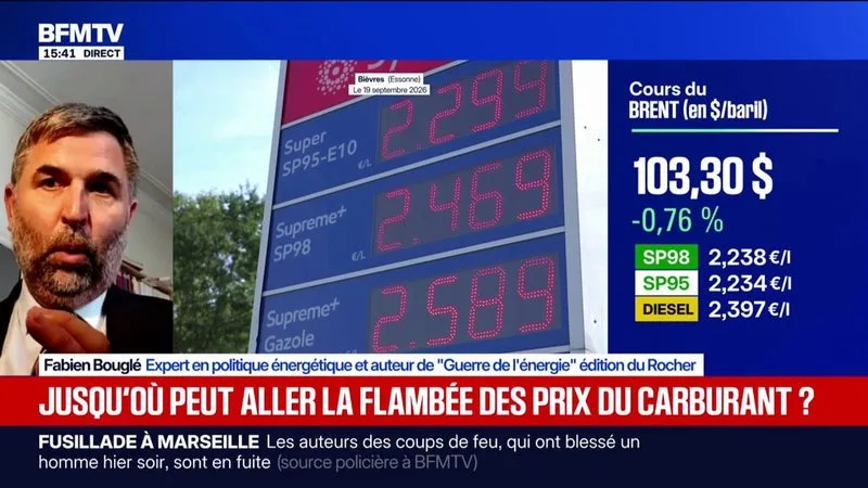 Carburants: Fabien Bouglé, expert en politique énergétique, explique que pour baisser les prix “il faudrait procéder à une politique de détaxation”