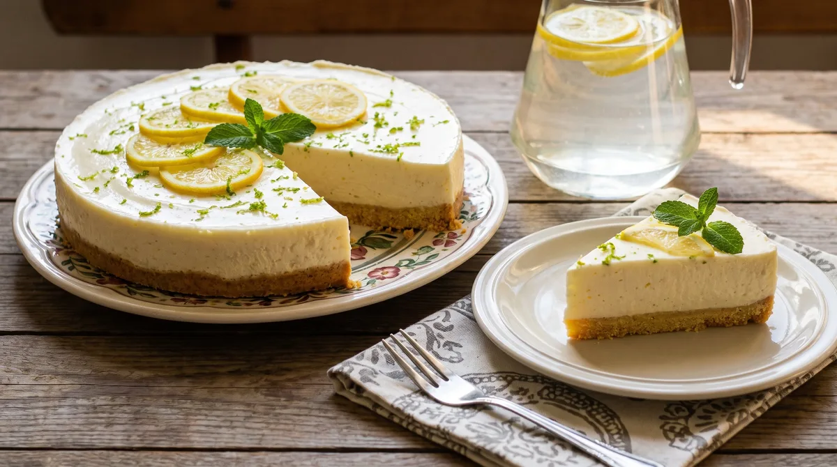 Así puede preparar una torta de queso y limón sin necesidad de horno ni gelatina