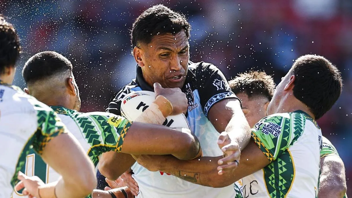 Rugby League World Cup 2026: Jacob Saifiti stars as Fiji beat Cook Islands