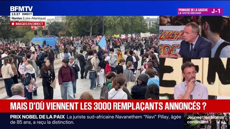"Concrètement non! Pas lundi, c'est sûr", ce proviseur ne croit pas que les 3.000 professeurs remplaçants soient affectés dès lundi
