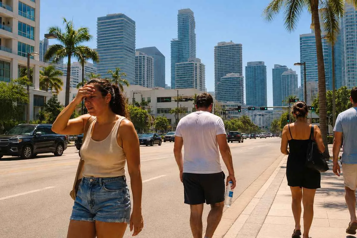 Miami alcanzó una temperatura inédita en décadas mientras el calor extremo golpea a EEUU