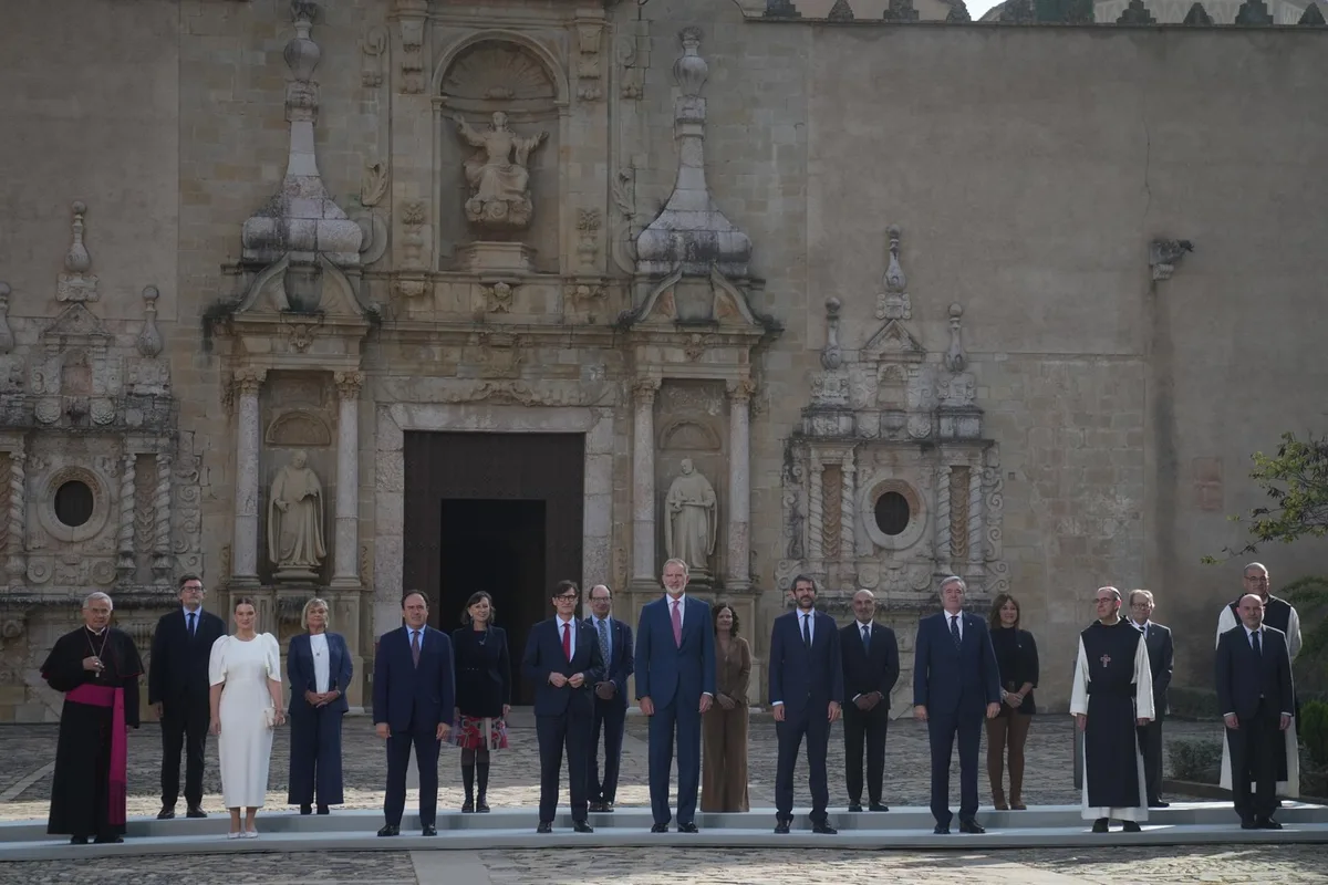 El Rey preside el Patronato del Monestir de Poblet (Tarragona) con Illa, Urtasun, Llorca, Azcón y Prohens