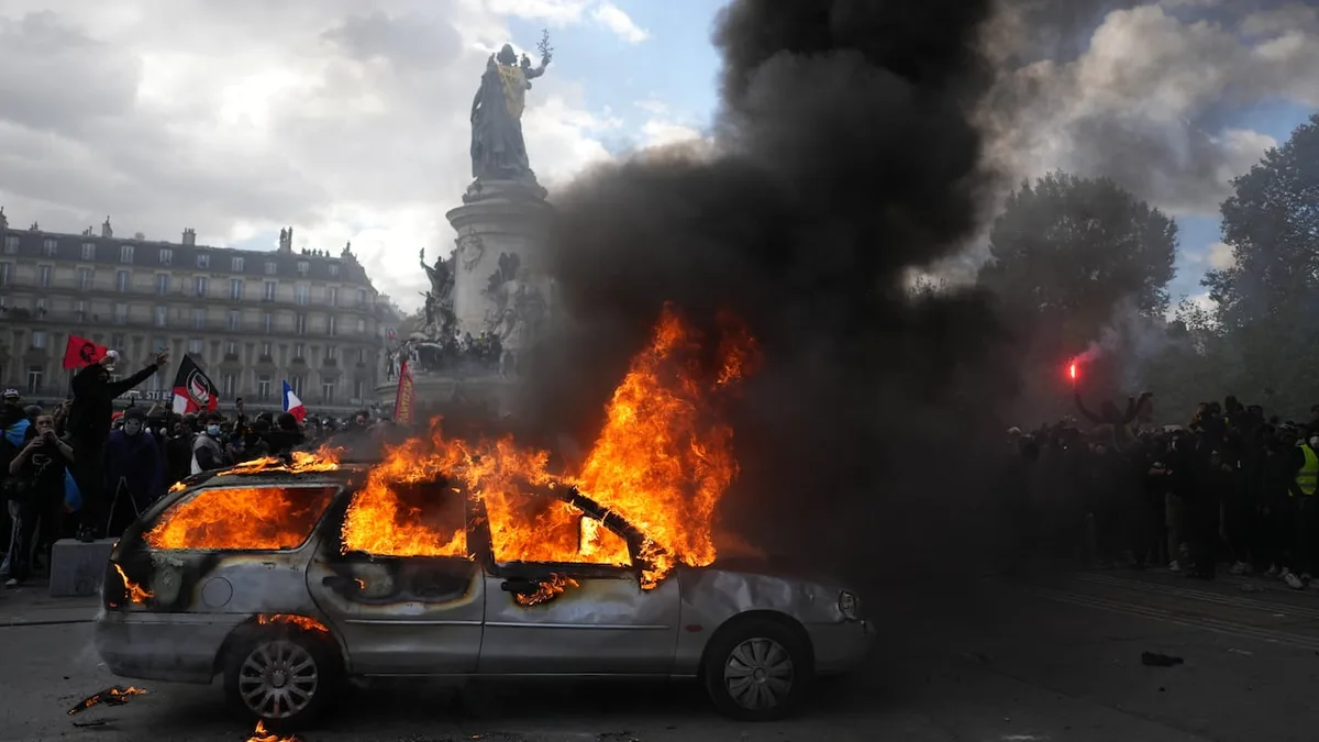 France shaken by fiery street protests uniting students, workers and 'yellow vests'