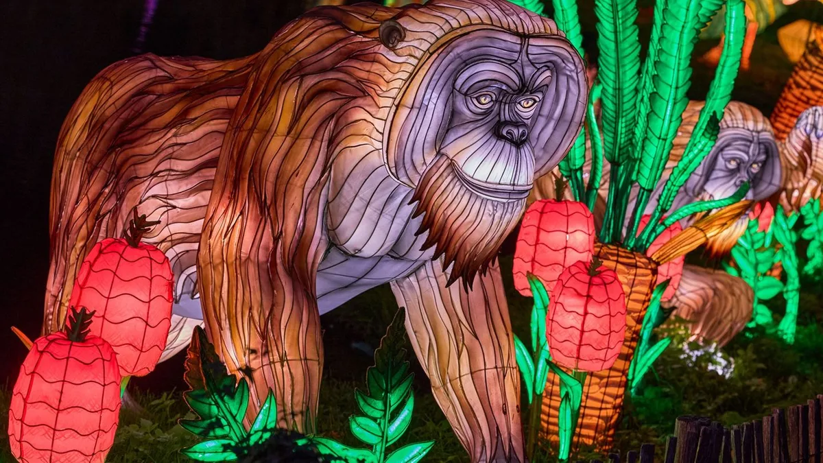 8. Oktober bis 29. November: Lichtfestival „Wild Lights“ - LED-Tiere im Schweriner Zoo