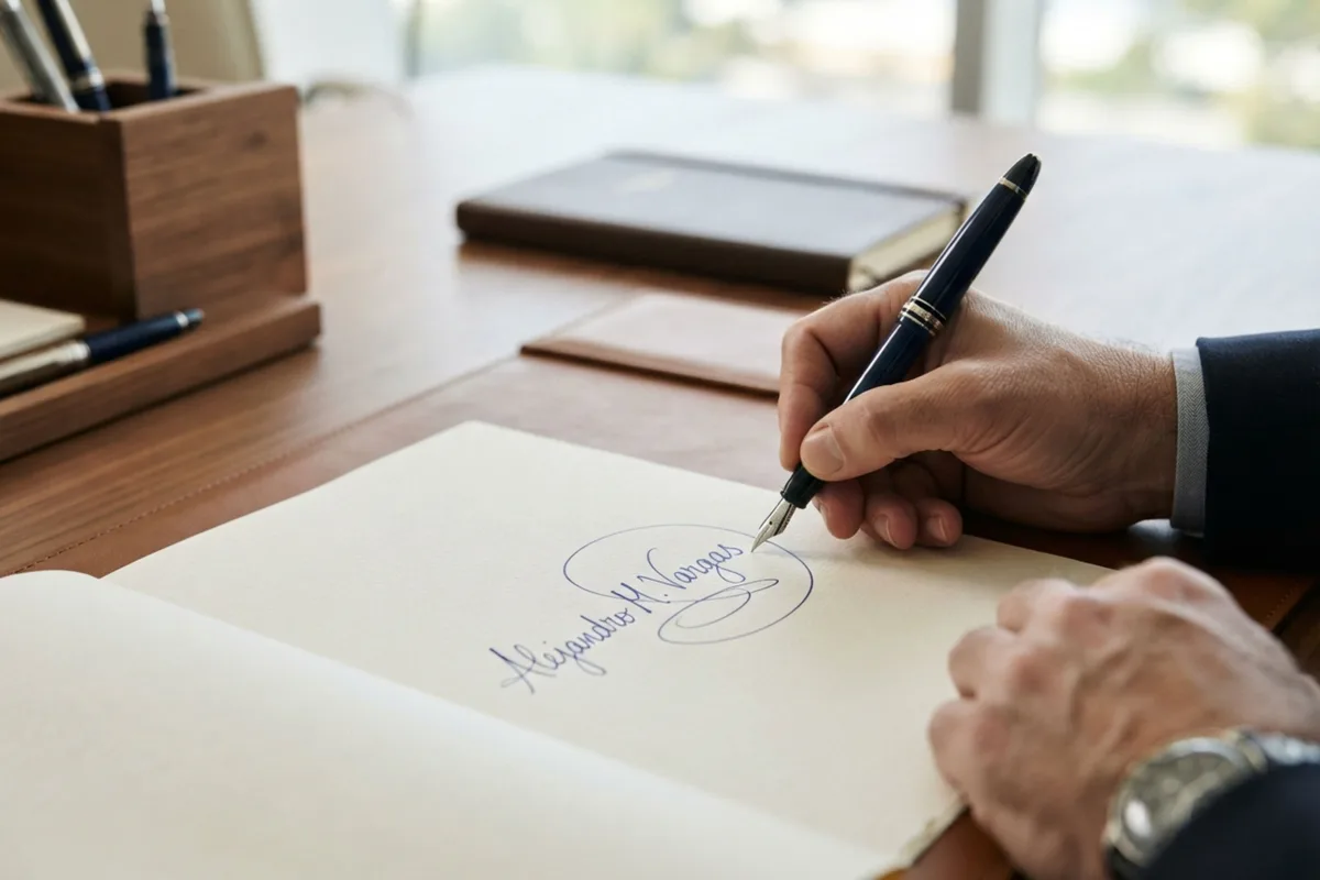 Los grafólogos coinciden: “Si al terminar de firmar se envuelve la firma, estamos ante una personalidad que busca resguardarse”
