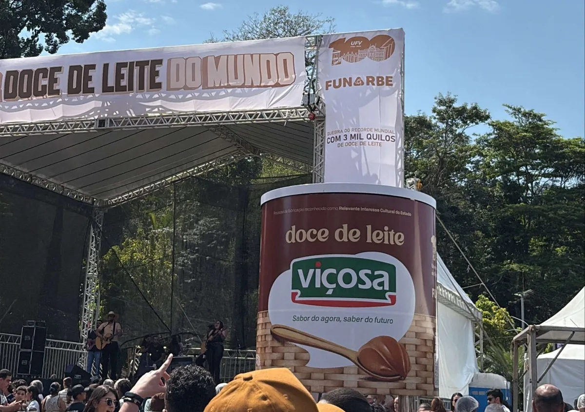 Viçosa produz doce de leite de 3,4 toneladas e busca recorde mundial