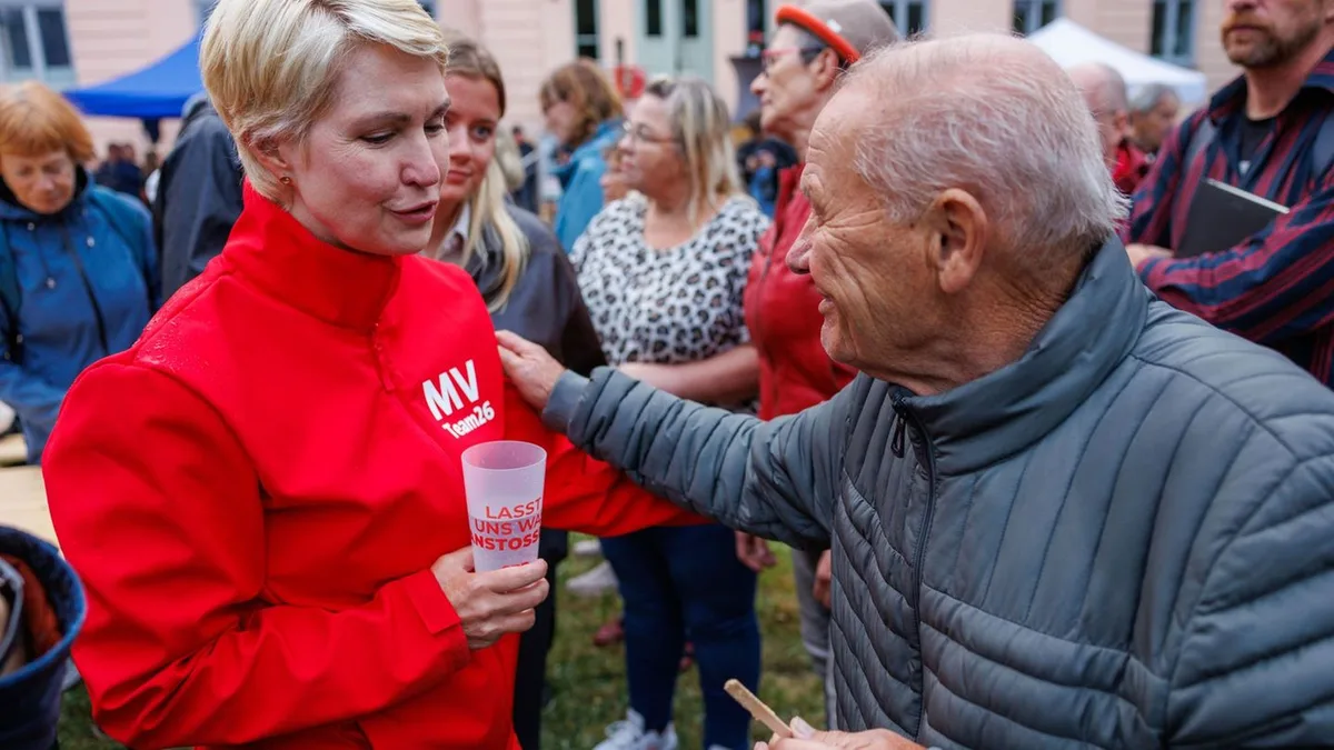 Landtagswahlen: Schwesig zeigt kein Interesse an Wechsel zur SPD-Spitze