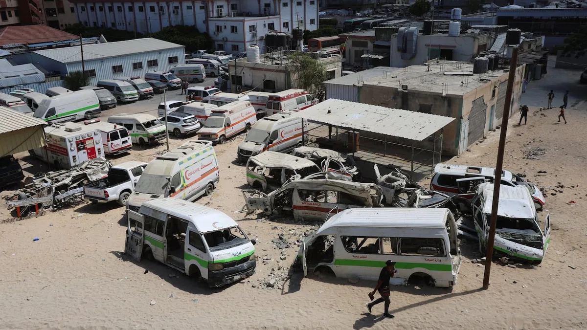 Israeli strike kills 2 people in Gaza, medics say