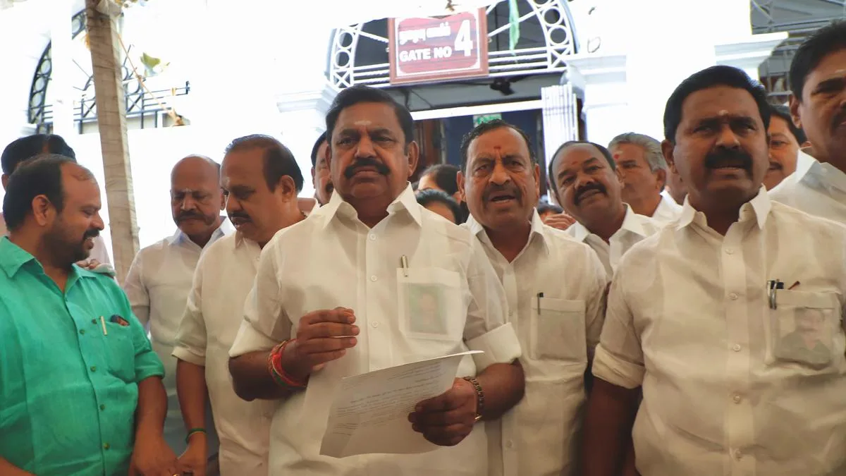 AIADMK walks out of Assembly protesting Speaker’s refusal to take up Calling Attention Motion