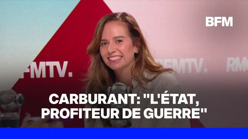 Prix des carburants: “L’État est le premier profiteur de guerre”, dénonce Sarah Knafo (Reconquête)
