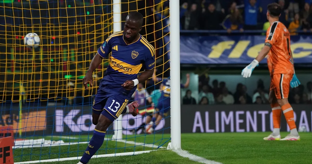 Video: Enner Valencia convirtió su primer gol con la camiseta de Boca