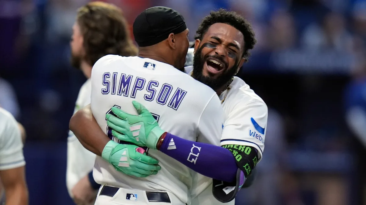 Rays first team to clinch playoff spot after Caminero’s walk-off homer