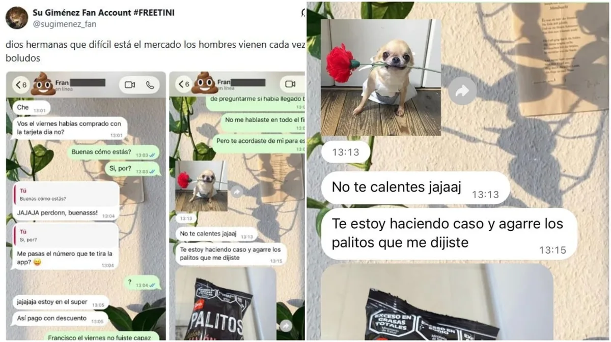 Tuvo una cita con un chico, él desapareció y volvió 5 días después con un insólito pedido: “Qué difícil está el mercado”