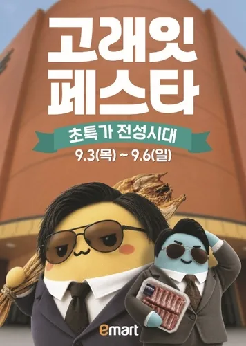 이마트, 3∼6일 '고래잇 페스타'…먹거리·추석상품 최대 반값