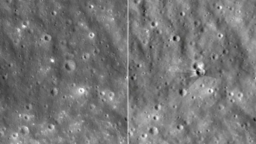 Raumfahrt: Nasa zeigt Krater nach SpaceX-Einschlag auf dem Mond