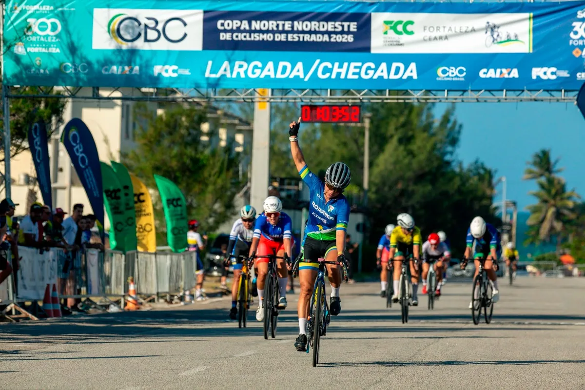 Ciclista de Roraima conquista prata e bronze na Copa Norte-Nordeste em Fortaleza
