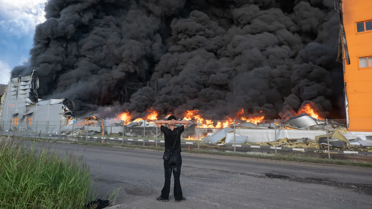 Photos: Drone Attacks on Russia’s Wildberries Warehouses
