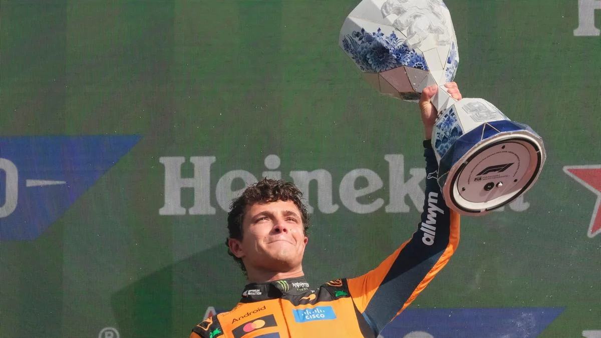Norris wins Dutch GP to complete McLaren hat-trick