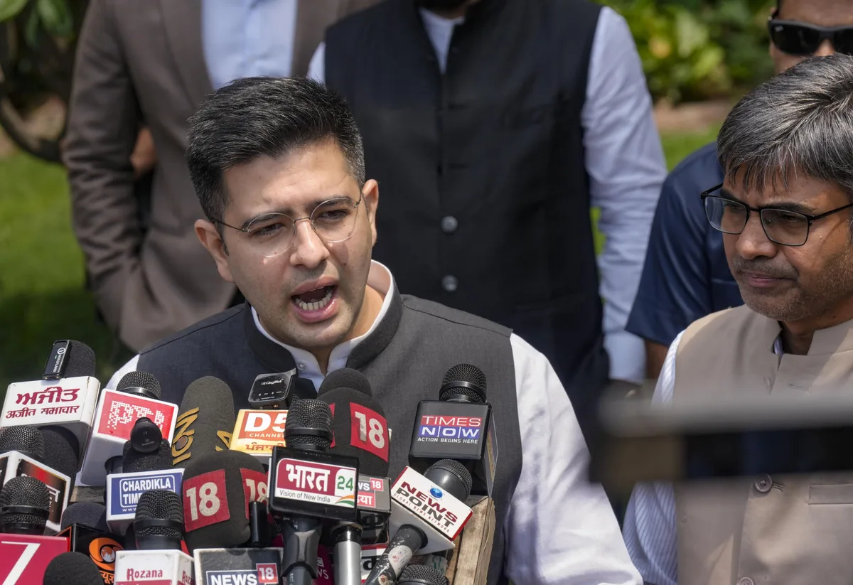 Raghav Chadha alleges AAP vendetta after name dropped from Punjab draft SIR