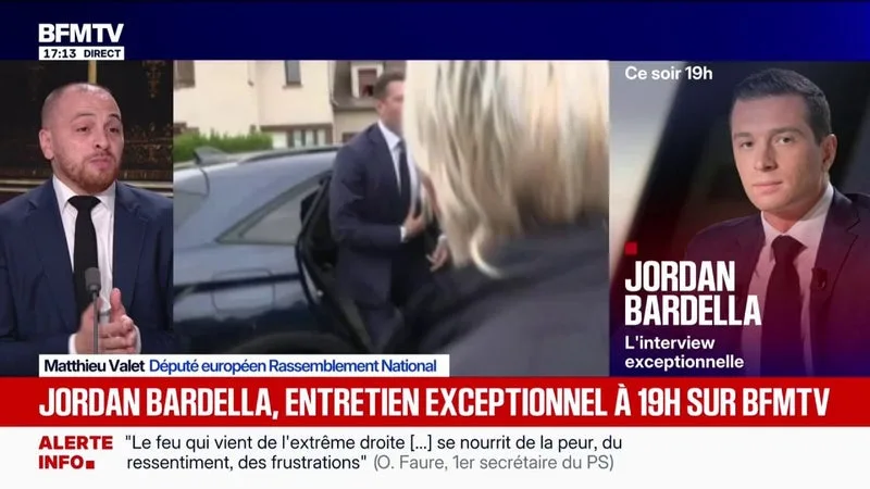 Présidentielle 2027: "On a un binôme, l'une postule à l'Élysée et l'autre postule à Matignon ", déclare Matthieu Valet, député européen RN