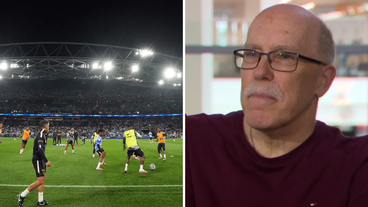 Sydney dad suffers heart attack at Tottenham Chelsea friendly football game as sons watch on